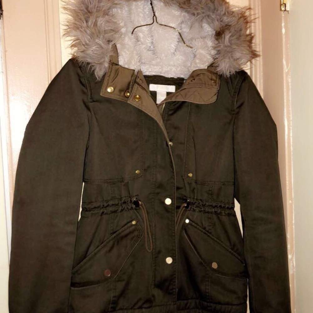 Green winter jacket